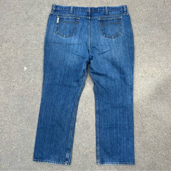 Cinch 44x32 White Label Relaxed Fit Dark Stone Wash Straight Leg Jeans - Picture 3 of 8